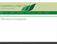 Tablet Screenshot of luzagro.cl